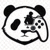 Panda Esports Official Logo - A cute panda mascot holding a gaming controller